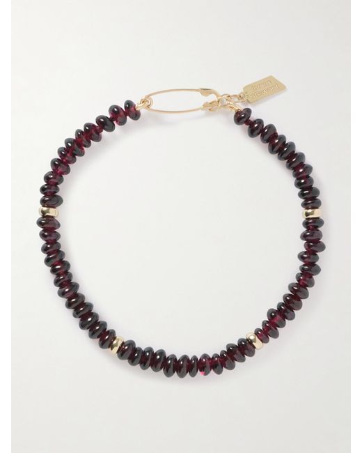 Loren Stewart Natural Rosaline Fortune 14-Karat Garnet Bracelet
