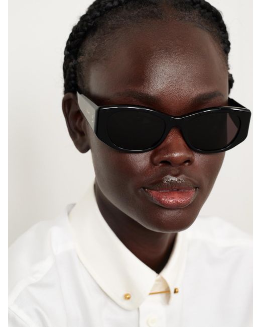 Céline Black Cat-Eye Acetate Sunglasses