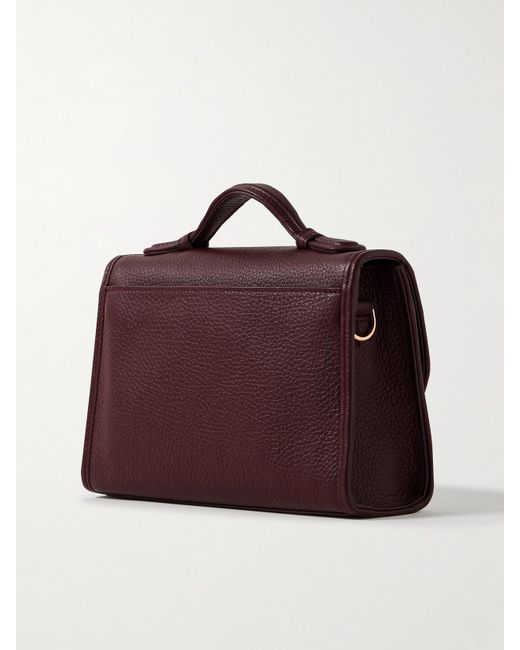 Gabriela Hearst Purple Leonora Kleine Tote Aus Strukturiertem Leder