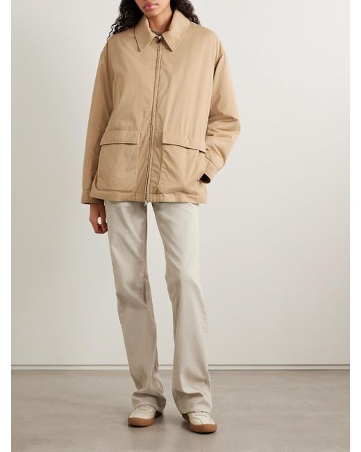 The Row Natural Aurelius Jacke Aus Wattierter Gabardine Aus Einer Baumwoll-Kaschmirmischung