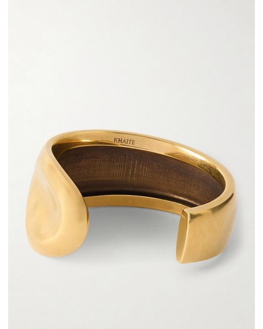 Khaite Natural Keefe-Plated Bracelet