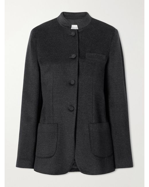 LIBEROWE Black Alexander Brushed Wool And Cashmere-Blend Blazer