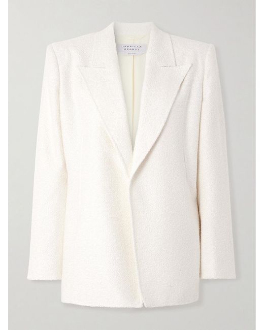 Gabriela Hearst Natural Mairi Silk-Bouclé Blazer