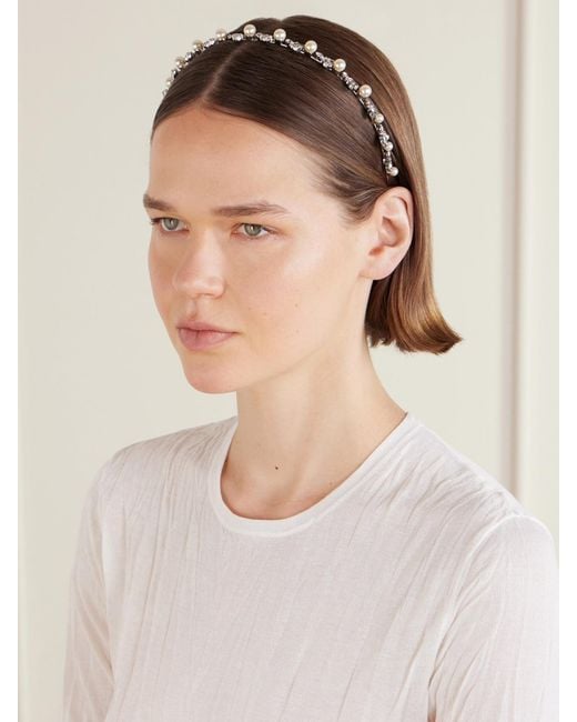 Jennifer Behr White Kamila Headband