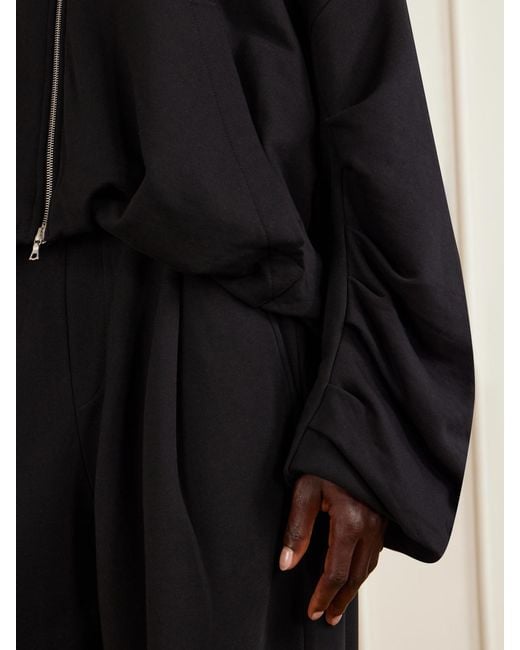 Dries Van Noten Blue Cotton-Jersey Zip-Up Hoodie