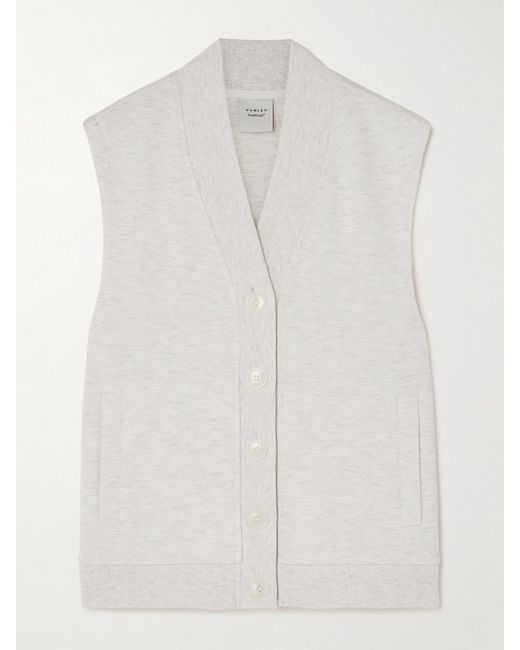 Varley White Vicky Weste Aus Meliertem Jersey