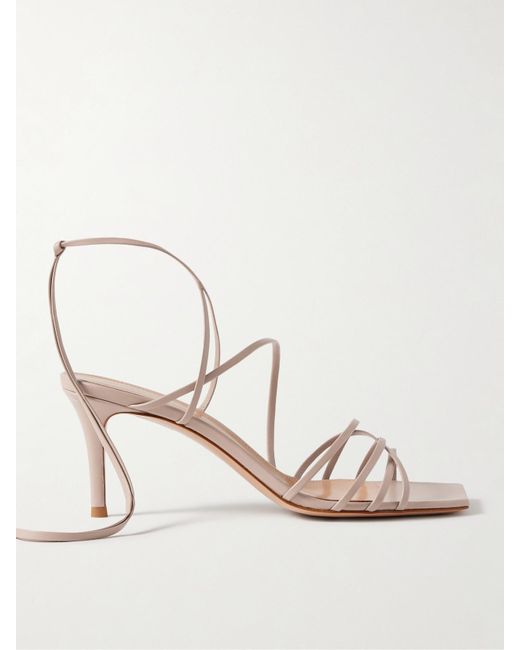 Gianvito Rossi Natural 85 Sandalen Aus Leder