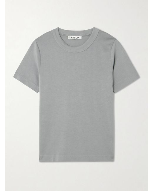 CDLP Gray Tencel Lyocell And Cotton-Blend T-Shirt
