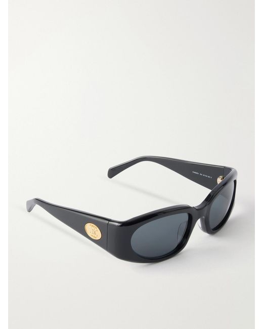 Céline Black Journey Round-Frame Acetate Sunglasses