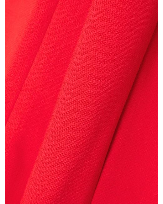 Carolina Herrera Red Emilie Wool-Blend Skinny Pants