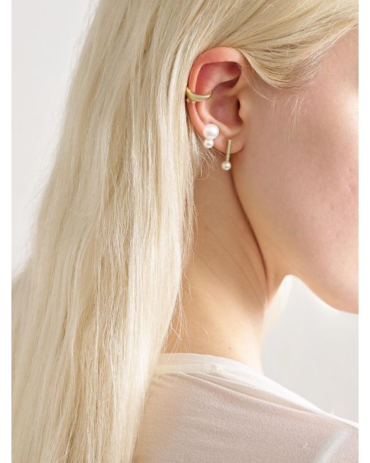 Mizuki Natural 14-Karat Diamond Single Ear Cuff