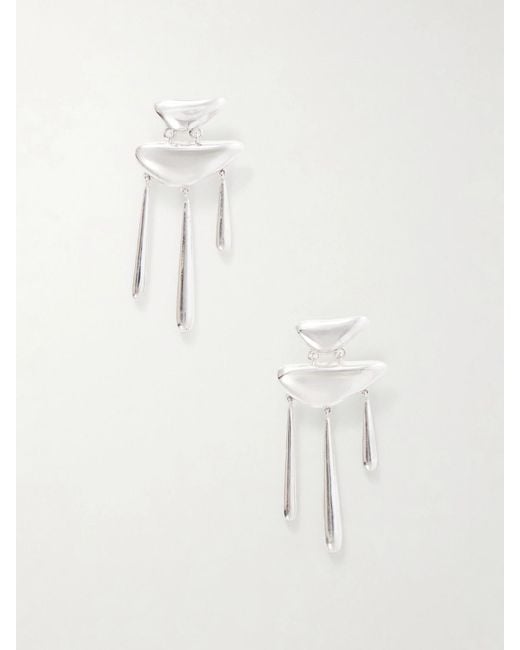 Loren Stewart Natural Cousteau Chandelier Sterling Drop Earrings