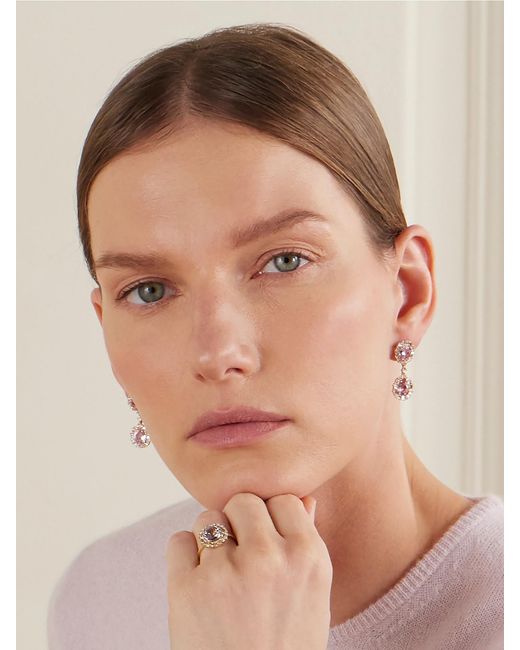 Suzanne Kalan Natural 18-Karat, Sapphire And Diamond Earrings