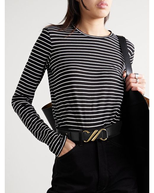 Proenza Schouler Black Gürtel Aus Strukturiertem Leder