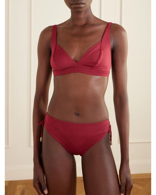 Max Mara Red Beachwear Sandra Bikini Briefs