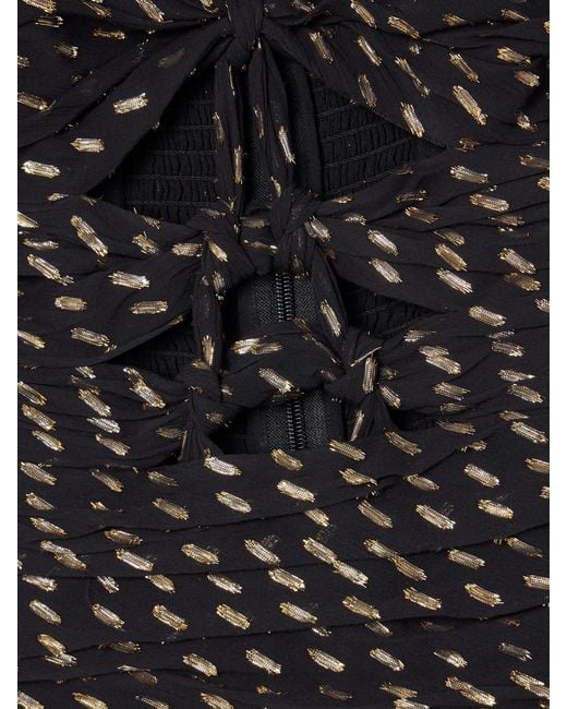 Zimmermann Black Daylight Cutout Fil Coupé-Voile Halterneck Midi Dress