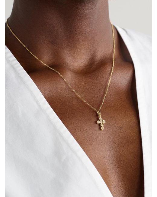 KOLOURS JEWELRY Natural Mini 18-Karat Diamond Necklace