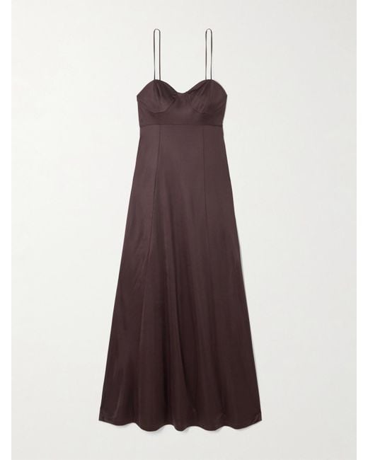 Dries Van Noten Purple Midikleid Aus Jersey