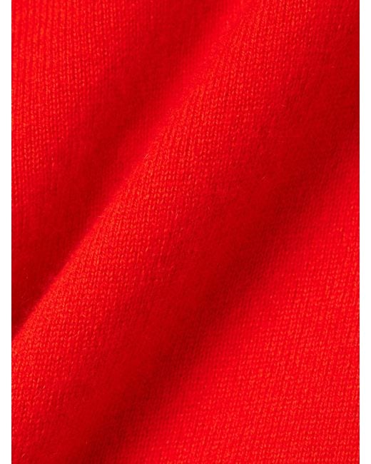 The Row Red Gracy Oversized Cashmere Sweater
