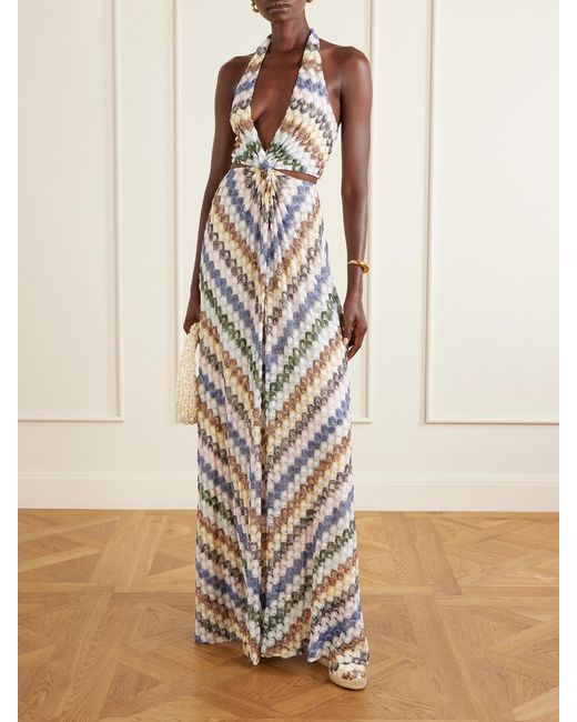 Missoni Blue Eva 60 Braided Wedge Sandals