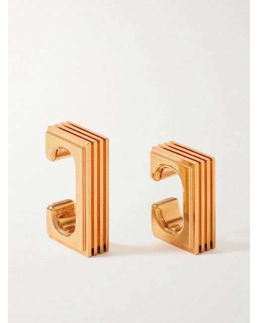 Khaite Metallic Empire Set Of Two-Plated Ear Cuffs