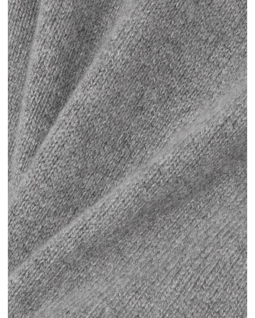 The Elder Statesman Gray Verkürzter Kaschmirpullover