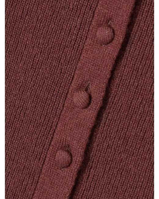 Citizens of Humanity Red Tabitha Ribbed Wool And Cashmere-Blend Cardigan