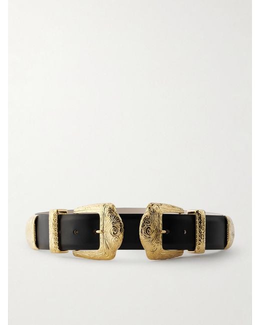 DEHANCHE White Midas Leather Belt