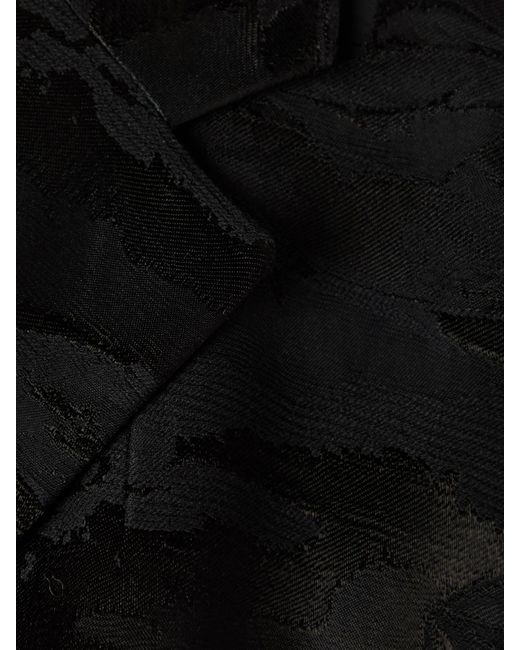 Dries Van Noten Black Mantel Aus Jacquard