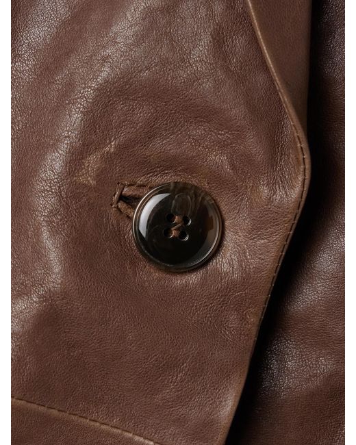 Twp Brown James Leather Blazer