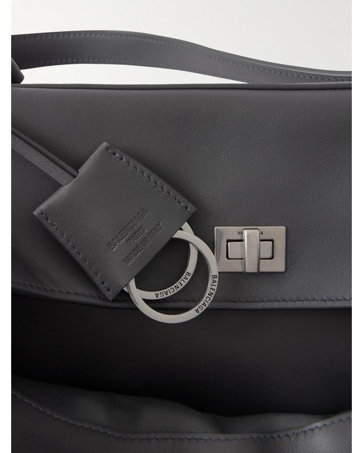 Balenciaga Black Rodeo Medium Leather Shoulder Bag