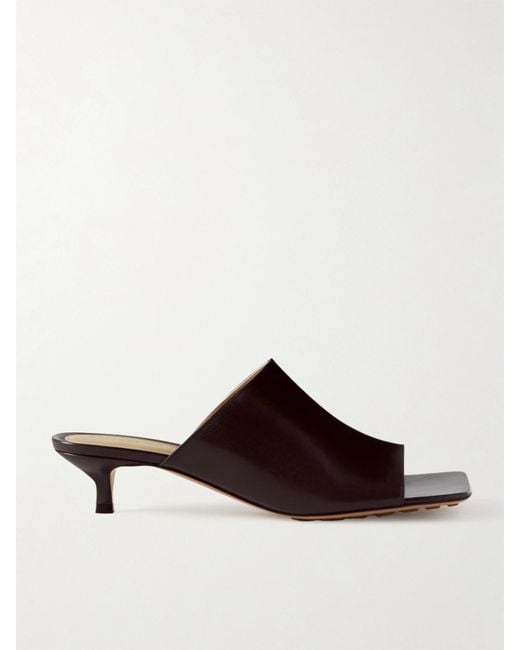 Bottega Veneta Brown Leather Mules
