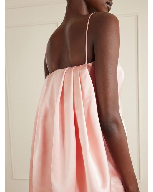 Givenchy Pink Cape-Effect Silk-Satin Mini Dress