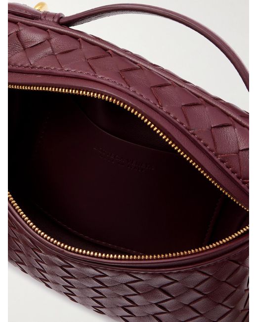 Bottega Veneta Purple Bang Bang Small Intrecciato Leather Tote