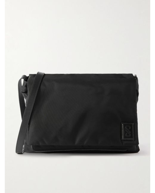Proenza Schouler Black City Padded Leather-Trimmed Shell Shoulder Bag