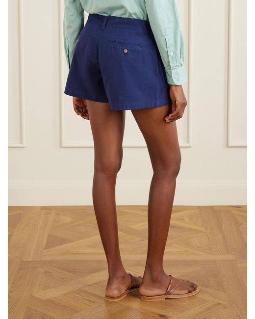 Polo Ralph Lauren Blue Cotton-Twill Shorts