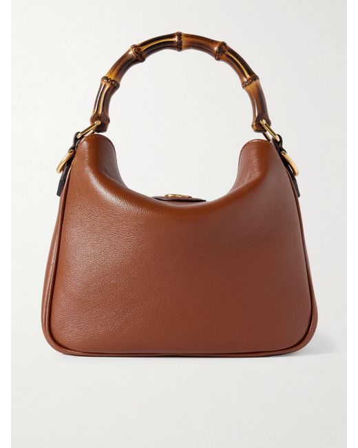 Gucci Brown Diana Tote Aus Leder
