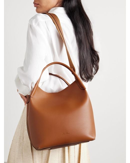 Sac À Main En Cuir Bale Large Loro Piana en coloris Brown