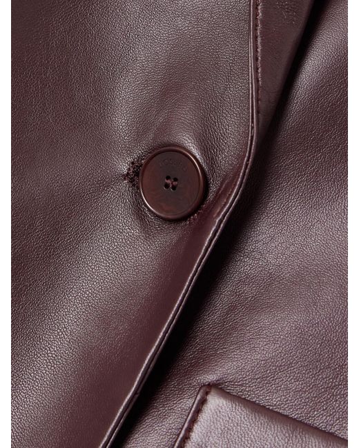 Joseph Purple Glenview Leather Blazer