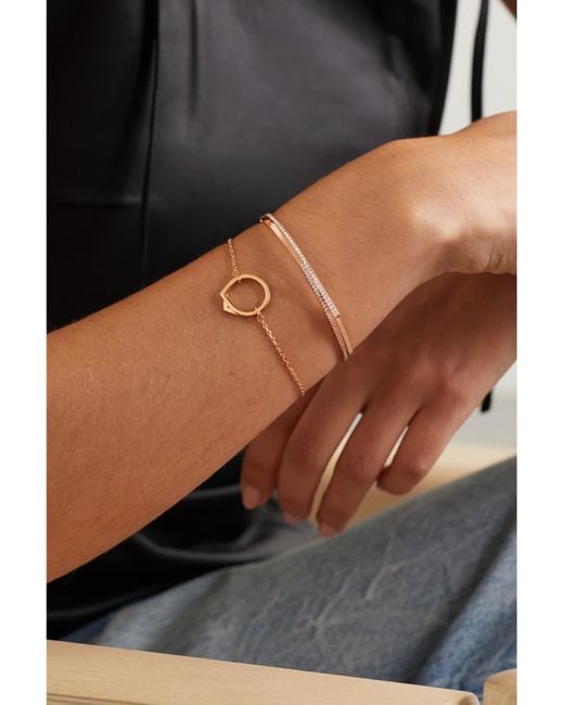 Repossi Natural Antifer 18-Karat Rose Diamond Bracelet