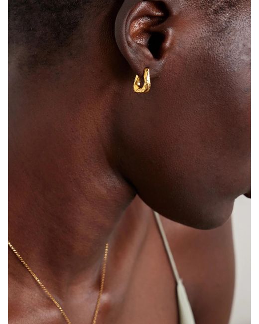 Boucles D'Oreilles En Plaqué Or The Mini Link Of Wanderlust Alighieri en coloris Natural