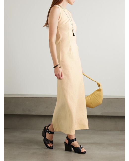 Faithfull The Brand White Lydie Linen Maxi Dress