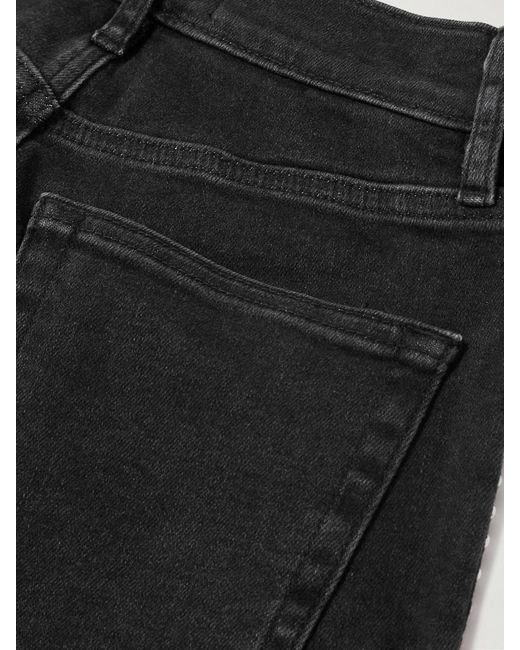 Jean Droit Raccourci Taille Haute À Ornements Le Sleek FRAME en coloris Black