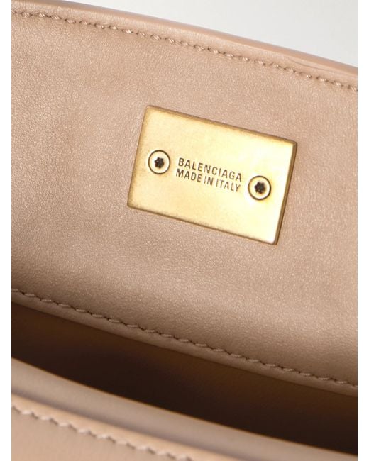 Sac À Main En Cuir Rodeo Mini Balenciaga en coloris Natural