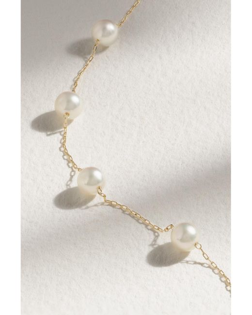 Mizuki Natural 14-Karat Pearl Bracelet