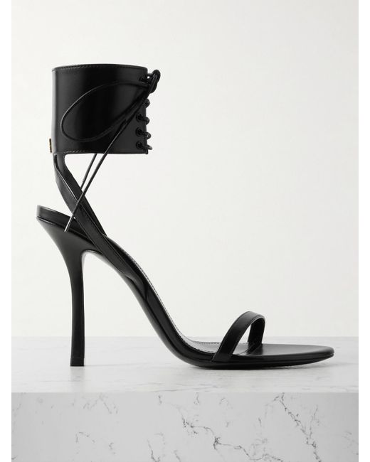 Givenchy Black Show Leather Sandals