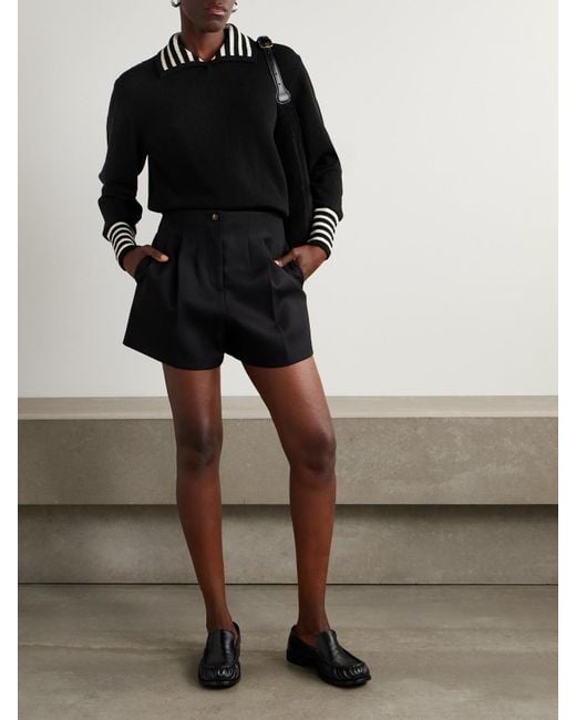 Pull En Coton Mélangé À Rayures Sailor FRAME en coloris Black