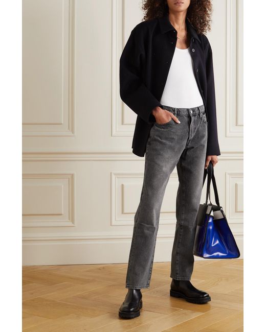 FRAME Denim Le Slouch Low-rise Straight 