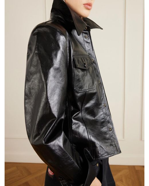Willy Chavarria Black Chavela Leather Jacket