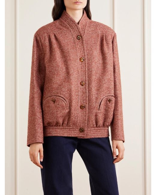Blazé Milano Brown Coiba Herringbone Jacket
